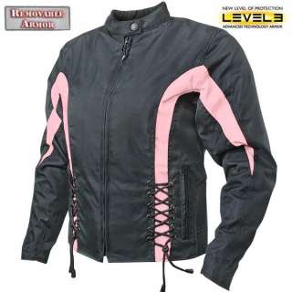   CF 606 Pink Butterfly Armored Motorcycle Jacket Ships WorldWide  
