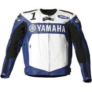 Joe Rocket Yamaha Factory Racing Leather Jacket   48/Blue/White