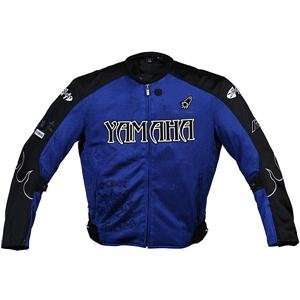  Joe Rocket Yamaha Flame Mesh Jacket   Large/Blue/Black 