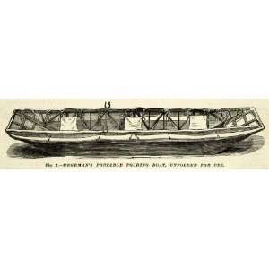  1874 Prints John Hegeman Portable Folding Boat Ballston 