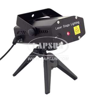 Mini Red Green Holographic Star Stage DJ Laser Light Projector Disco 