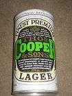 Cooper Thos and Sons lager beer can 1 pint 9 oz