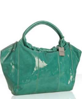 Furla seafoam textured patent Magnolia large shopper bag   