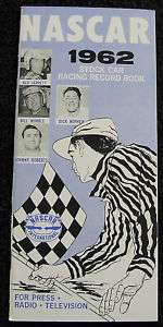 1962 NASCAR Stock Car Racing Record Book  
