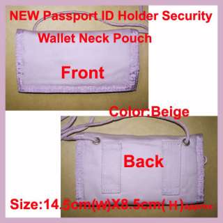 NEW PASSPORT ID HOLDER WALLET NECK MONEY HOLDER POUCH  