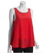 BCBGMAXAZRIA azalea red draped back sleeveless top style# 319531301