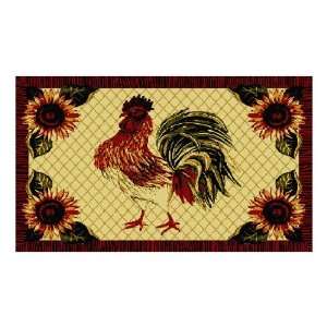   46 Brick Rooster Accent Rug 17A17AT440 
