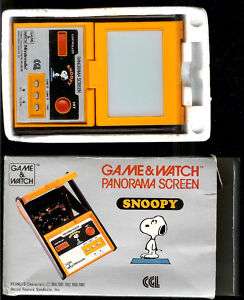 1980s CGL NINTENDO SNOOPY PANORAMA GAME & WATCH BOXED  