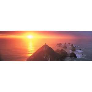  Sunset, Nugget Point Lighthouse, New Zealand by Panoramic 