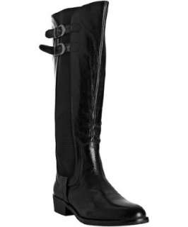 Miz Mooz black leather Chaminade stretch boots   