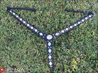 Tack New Hand Made Parade Show Breast Collar Breastplate Silver 