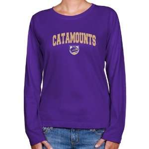  Western Carolina Catamounts Ladies Purple Logo Arch Long 