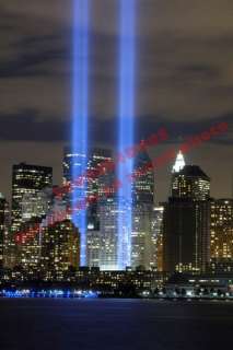 TRIBUTE IN LIGHT 911 Memorial NYC Twin Towers Photo #1  