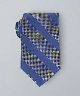 Robert Graham purple box stripe silk tie  