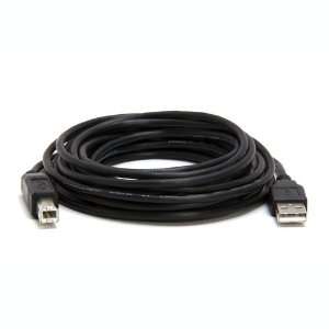  15ft USB 2.0 Type A Male B Male Color Cable   black 