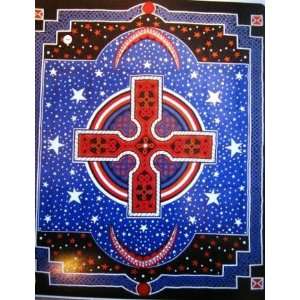  Celtic Cross Tapestry Bedspread