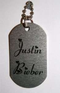 JUSTIN BIEBER #121 Photo ID Dog Tag 30Chain FREE SHIP  