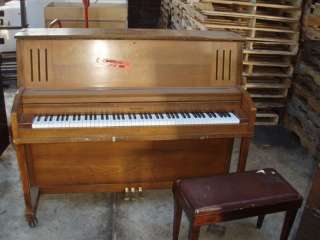 Kimball 88 Key Upright Piano with Bench  