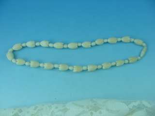   Mings ? Hawaiian Creamy Ox Bone Pikake Flower Beads 18 Necklace