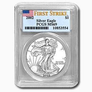  2002 Silver Eagles   MS 69 PCGS (First Strike) Everything 