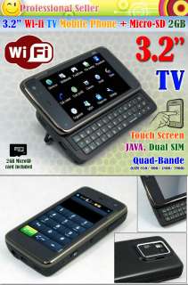 Wi Fi 2GB TV UNLOCKED Touch Screen CELL PHONE 911  