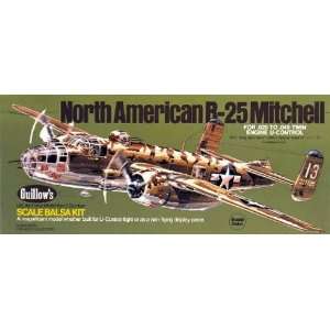  B 25 Mitchell Balsa Model Airplane Guillows Toys & Games