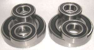 Item Front And Rear Wheel Bearings Closures 2 rubber seals 