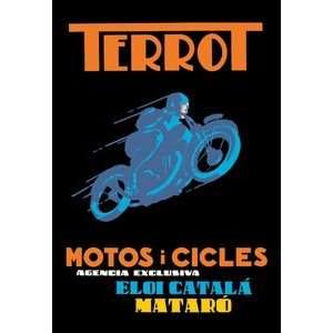  Terrot Motorcycles and Bicycles   12x18 Gallery Wrapped 