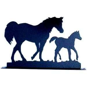   Clearcoat Horse and Colt Mailbox Topper 
