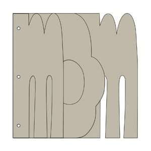 Bo Bunny My Big Fat Word Chipboard Album 9X9 Arts, Crafts 