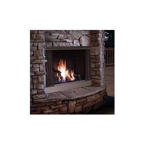   Zero Clearance Outdoor Fireplace   Stainless Steel