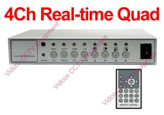   Real Time CCTV Color Quad Processor Multiplexer for CCTV Camera  