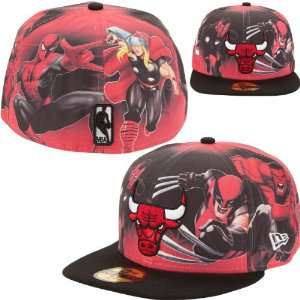  New Era Chicago Bulls Marvel Comics 59FIFTY Fitted Hat 