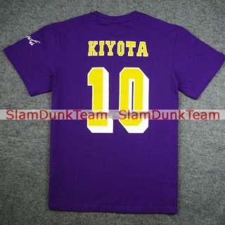 SLAM DUNK Kainan #10 Kiyota Player Tee T Shirt purple  