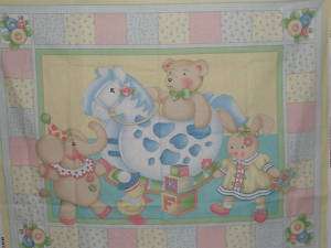 Engelbreit Toys Yellow Baby Quilt Panel KIT Cotton  