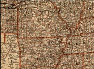 1892 Union Pacific railroad map of U.S.  