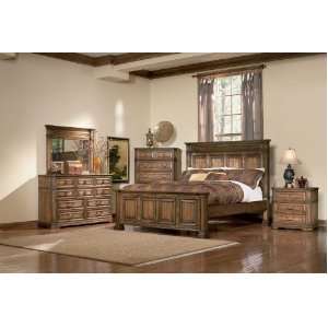   Oak Bedroom Set(Queen Size Bed, Nightstand, Dresser)