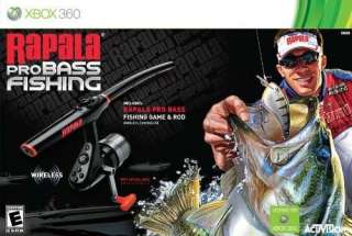 Rapala Pro Bass Fishing (Game & Fishing Rod) (Xbox 360) **BRAND NEW 