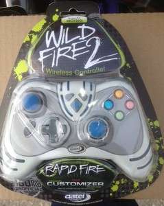   Xbox 360 Wireless Cordless Wild Fire 2 Rapid White Controller gamepad