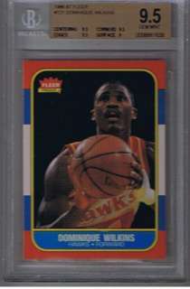   DOMINIQUE WILKINS RC CARD #121 AWESOME BGS 9.5 GEM MINT RARE  