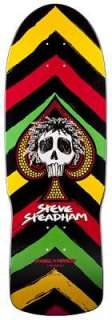 Powell Peralta Steve Steadham SPADE Skateboard Deck RASTA  