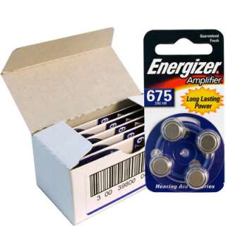   Energizer AC675 DA675H L675A Size 675 Hearing Aid 40pk Batteries