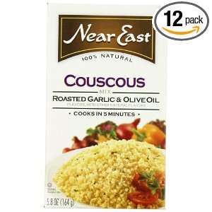Near East Roasted Garlic & Olive Oil Couscous Mix, 5.8 Ounce Boxes 