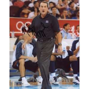 Mike Krzyzewski Autographed 2008 Summer Olympics Head Coach U.S. Mens 