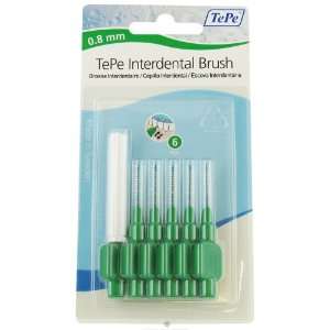  Tepe Oral Health Care   Interdental Brush 0.8 mm Green   6 