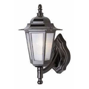   Outdoor One Up Light Wall Lantern with Frosted Glass Shade Finish