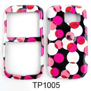  CELL PHONE CASE COVER FOR PANTECH LINK P7040 PINK POLKA 
