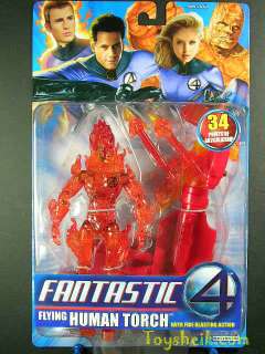 Fantastic Four Movie Flying Human Torch figure 086892722176  