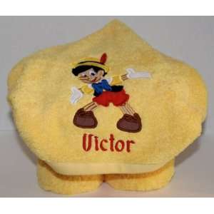  Personalized Pinocchio Hooded Towel Baby