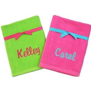  Monogrammed Beach Towels   Personalized for You